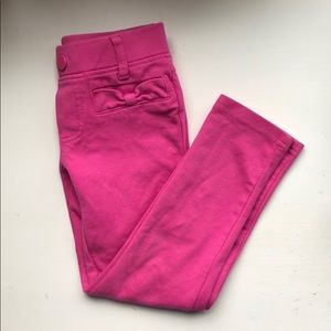 Gymboree pink pants with bow pockets